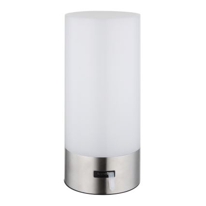 Globo - LED RGBW Aptumšojama skārienvadāma āra galda lampa LED/1,8W/5V 1500 mAh IP44 matēts hroms