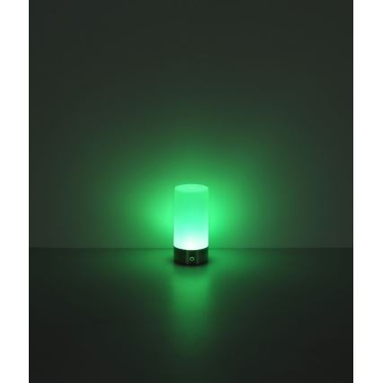 Globo - LED RGBW Aptumšojama skārienvadāma āra galda lampa LED/1,8W/5V 1500 mAh melna