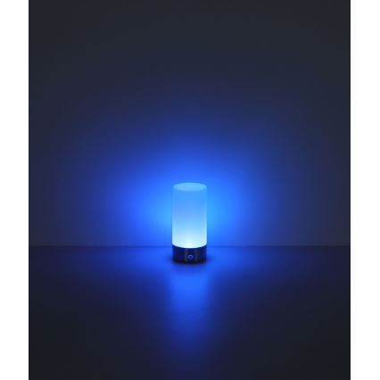 Globo - LED RGBW Aptumšojama skārienvadāma āra galda lampa LED/1,8W/5V 1500 mAh melna