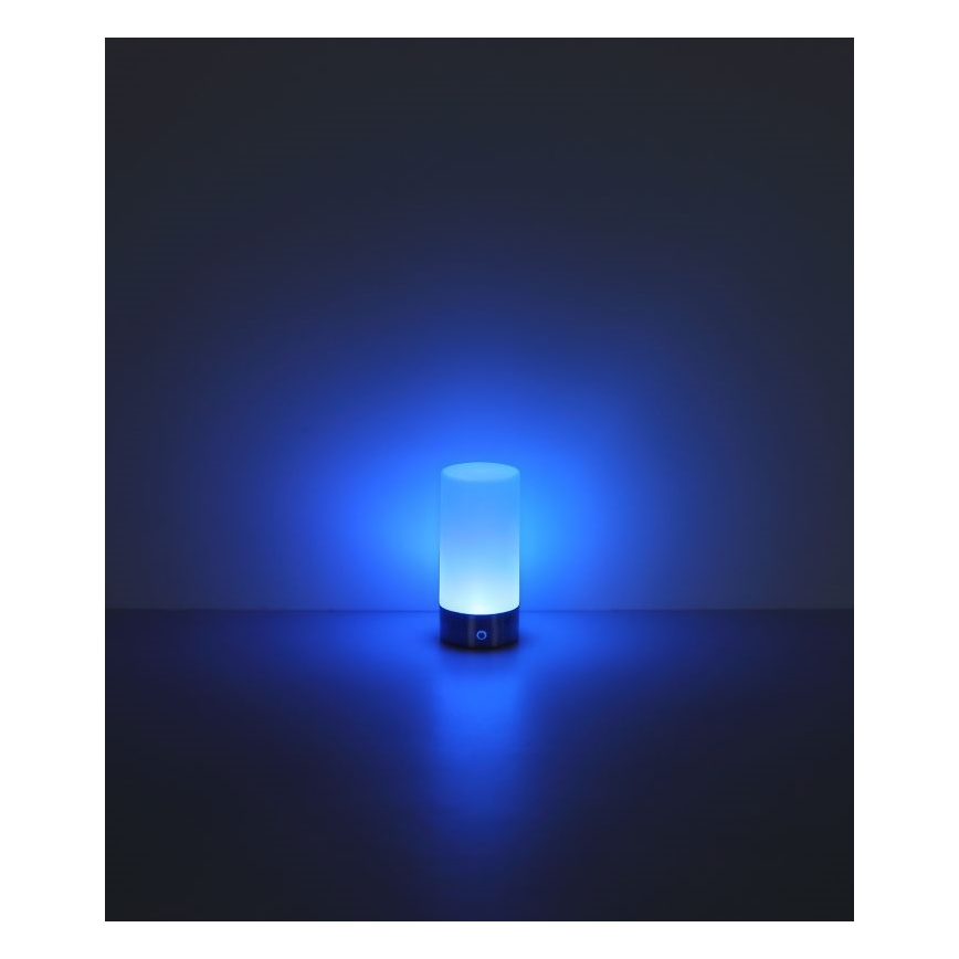 Globo - LED RGBW Aptumšojama skārienvadāma āra galda lampa LED/1,8W/5V 1500 mAh melna