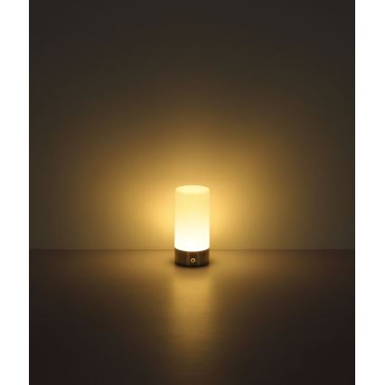 Globo - LED RGBW Aptumšojama skārienvadāma āra galda lampa LED/1,8W/5V 1500 mAh melna