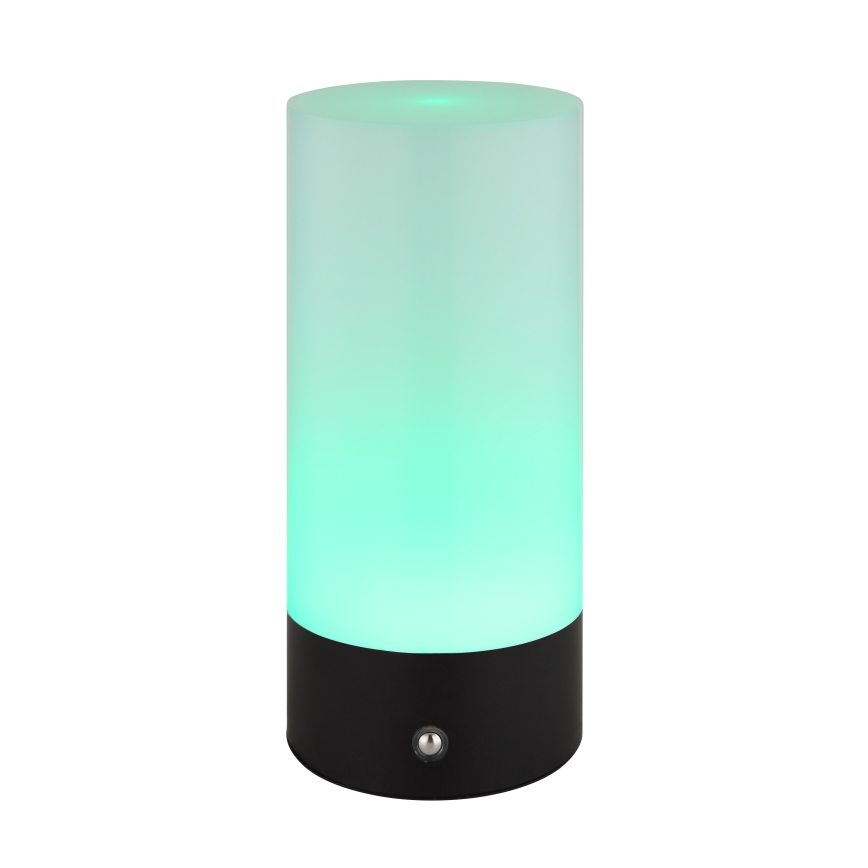 Globo - LED RGBW Aptumšojama skārienvadāma āra galda lampa LED/1,8W/5V 1500 mAh melna