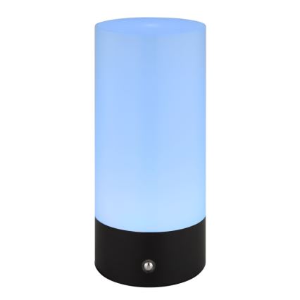 Globo - LED RGBW Aptumšojama skārienvadāma āra galda lampa LED/1,8W/5V 1500 mAh melna