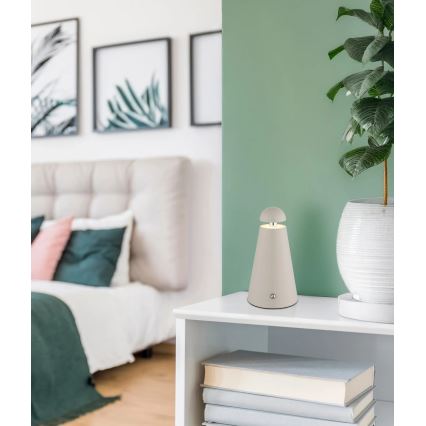 Globo - LED dimmējama, pieskāriena vadīta uzlādējama galda lampa LED/1,2W/5V 1200 mAh 2700/4500/6000K