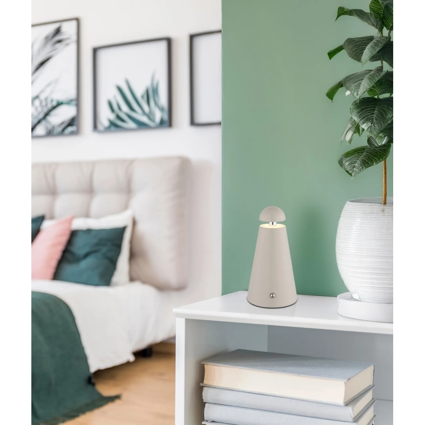 Globo - LED dimmējama, pieskāriena vadīta uzlādējama galda lampa LED/1,2W/5V 1200 mAh 2700/4500/6000K