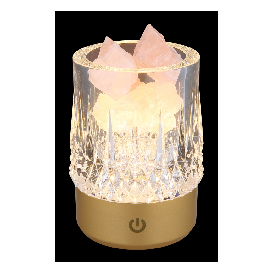 Globo - LED regulējama pieskāriena galda lampa LED/1W/5V 3000K 1200 mAh zelta krāsā