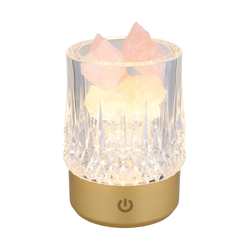 Globo - LED regulējama pieskāriena galda lampa LED/1W/5V 3000K 1200 mAh zelta krāsā