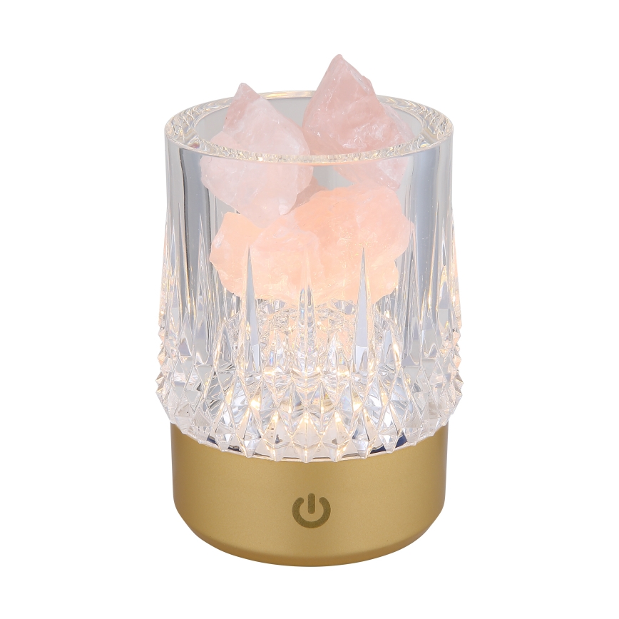 Globo - LED regulējama pieskāriena galda lampa LED/1W/5V 3000K 1200 mAh zelta krāsā