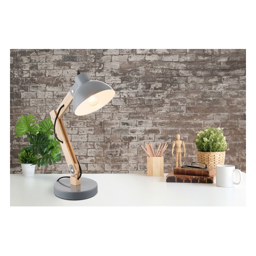 Globo - Galda lampa 1xE27/40W/230V dižskābardis