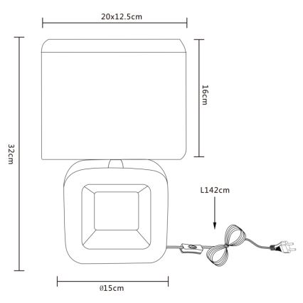 Globo - Galda lampa 1xE14/40W/230V