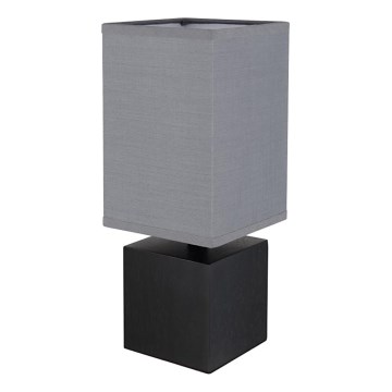 Globo 21628ALU - Galda lampa VALENTINO 1xE27/7W/230V melna/antracīta