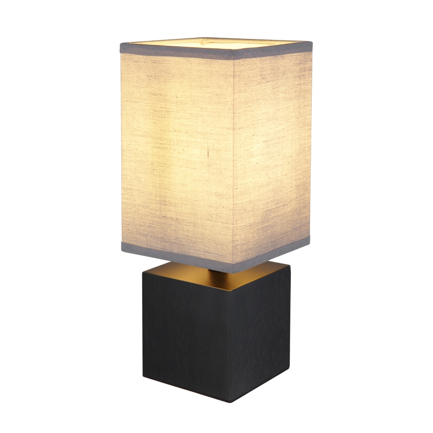 Globo 21628ALU - Galda lampa VALENTINO 1xE27/7W/230V melna/antracīta