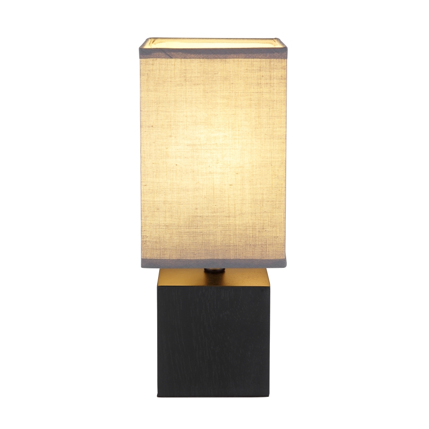 Globo 21628ALU - Galda lampa VALENTINO 1xE27/7W/230V melna/antracīta