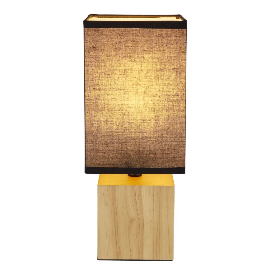 Globo - Galda lampa 1xE27/7W/230V melna/brūna