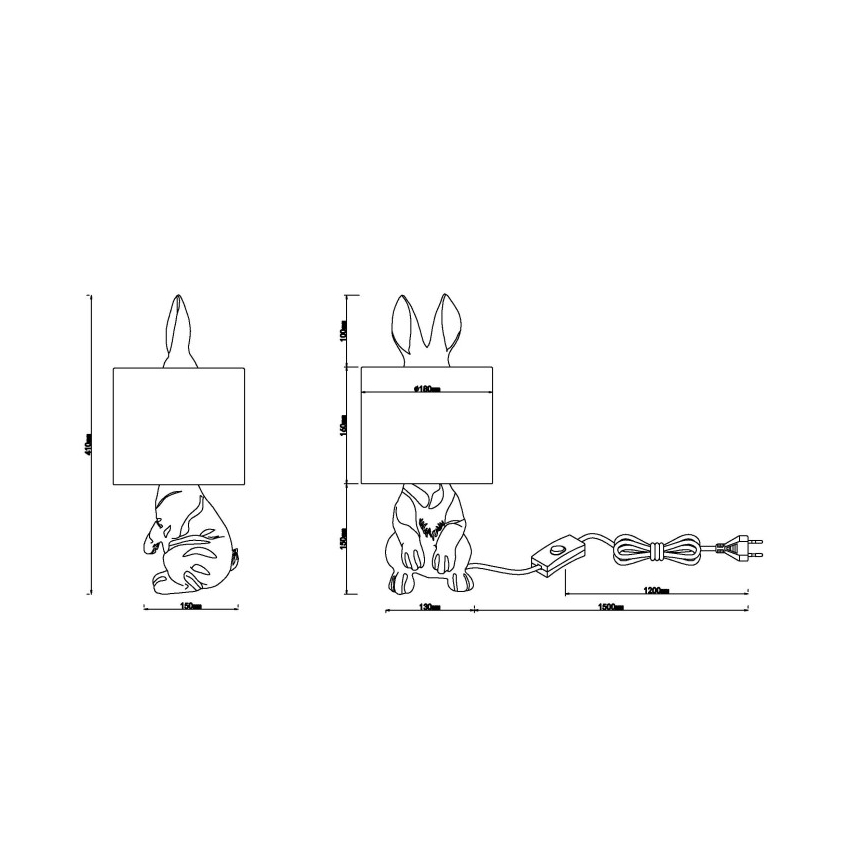 Globo - Galda lampa 1xE27/25W/230V
