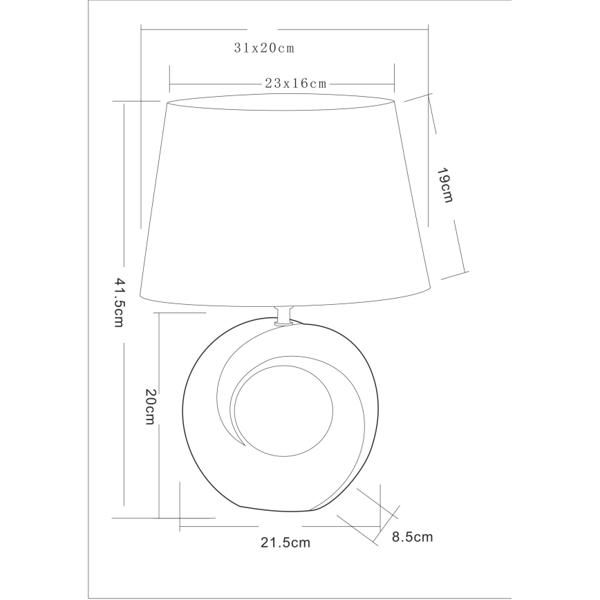 Globo - Galda lampa 1xE27/40W/230V