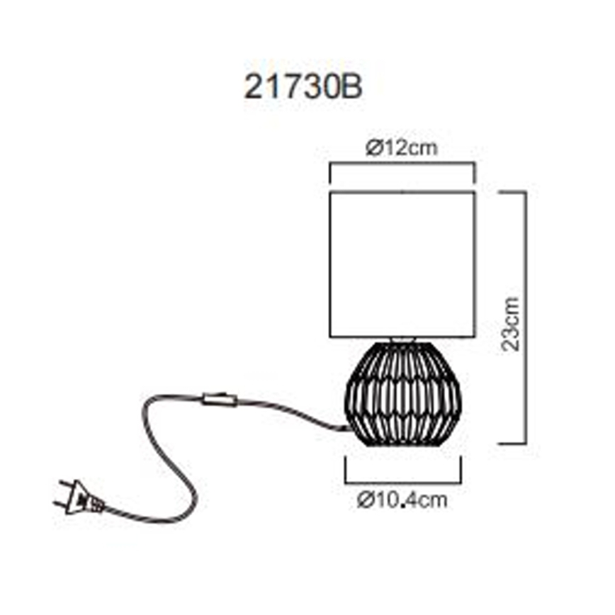 Globo - Galda lampa 1xE14/40W/230V zila