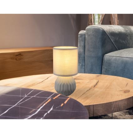 Globo - Galda lampa 1xE14/40W/230V pelēka