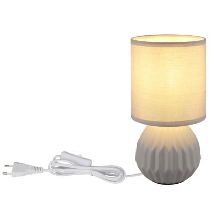 Globo - Galda lampa 1xE14/40W/230V pelēka