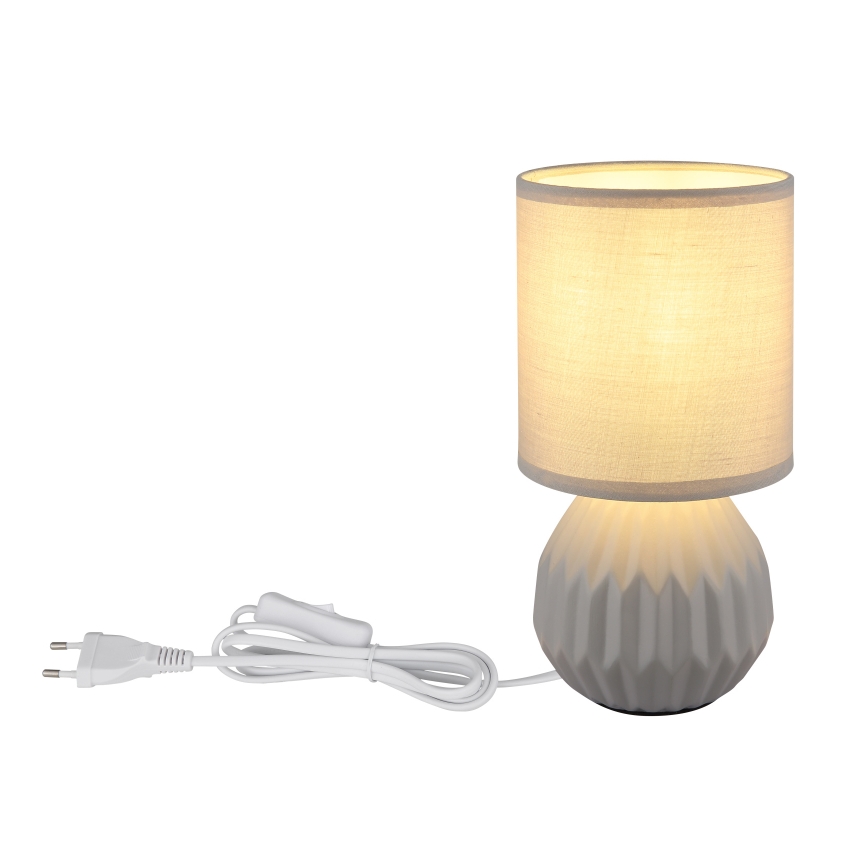 Globo - Galda lampa 1xE14/40W/230V pelēka