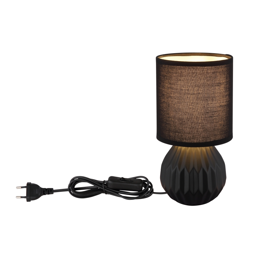Globo - Galda lampa 1xE14/40W/230V melna