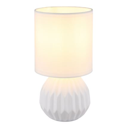Globo - Galda lampa 1xE14/40W/230V balta