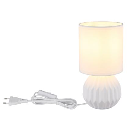 Globo - Galda lampa 1xE14/40W/230V balta