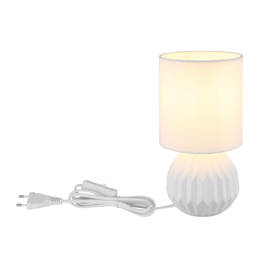 Globo - Galda lampa 1xE14/40W/230V balta