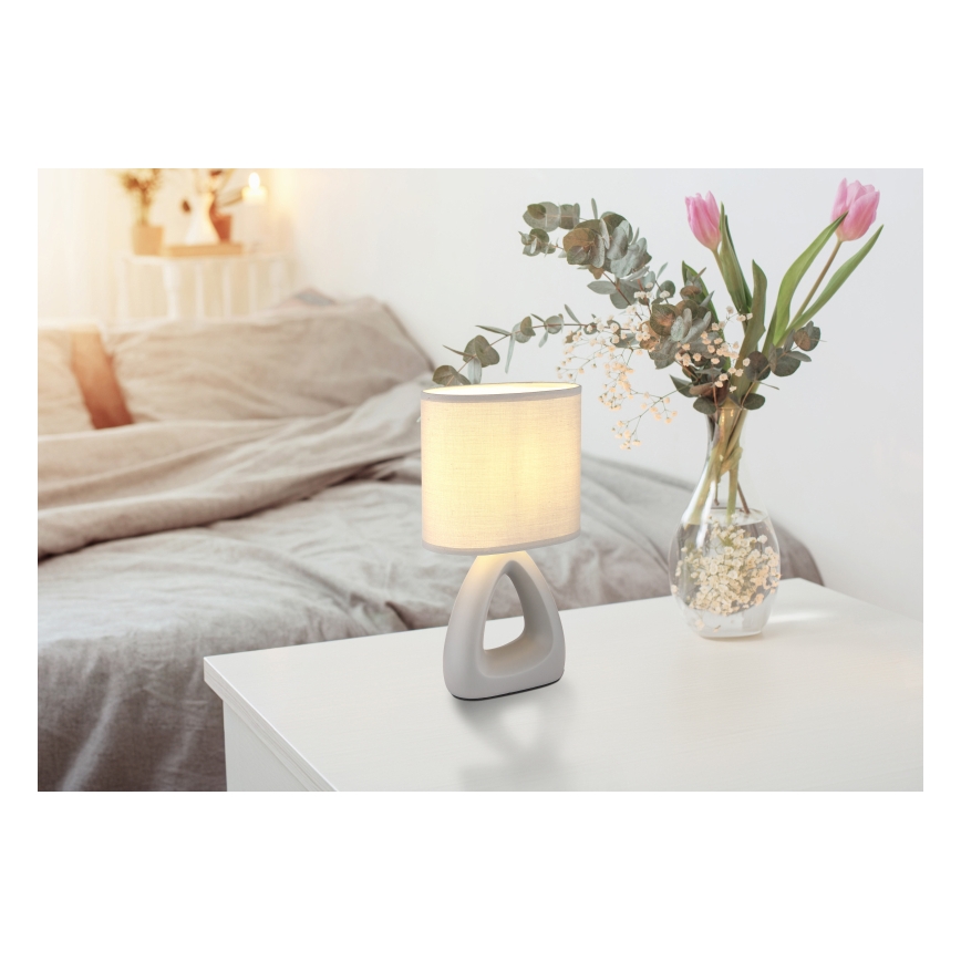 Globo - Galda lampa 1xE14/40W/230V pelēka
