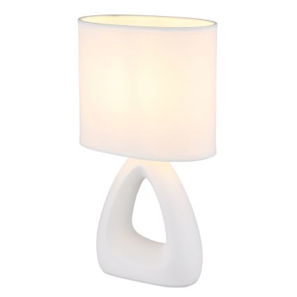 Globo - Galda lampa 1xE14/40W/230V balta