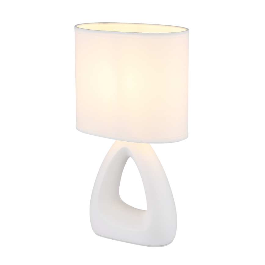 Globo - Galda lampa 1xE14/40W/230V balta