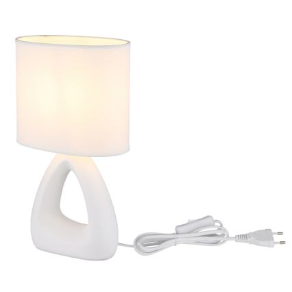Globo - Galda lampa 1xE14/40W/230V balta