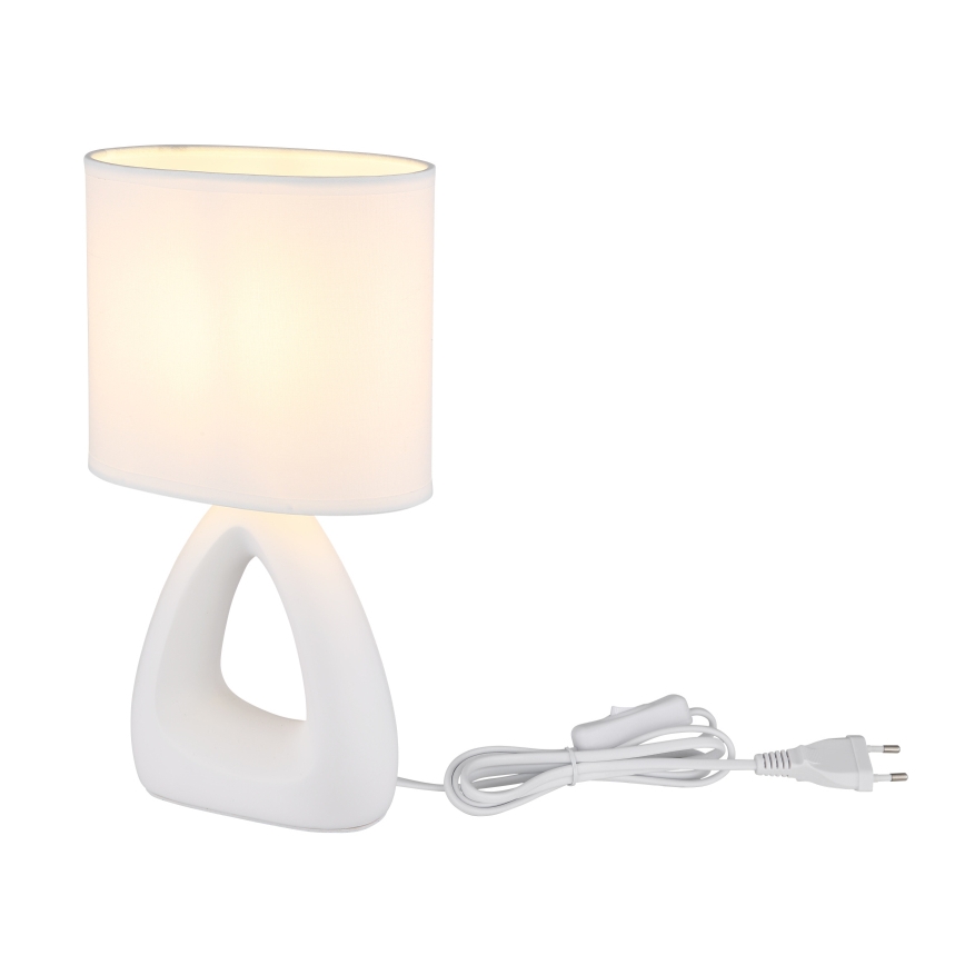 Globo - Galda lampa 1xE14/40W/230V balta