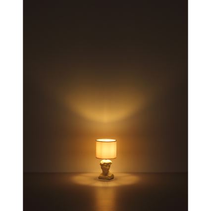 Globo - Galda lampa 1xE14/40W/230V krēmkrāsa