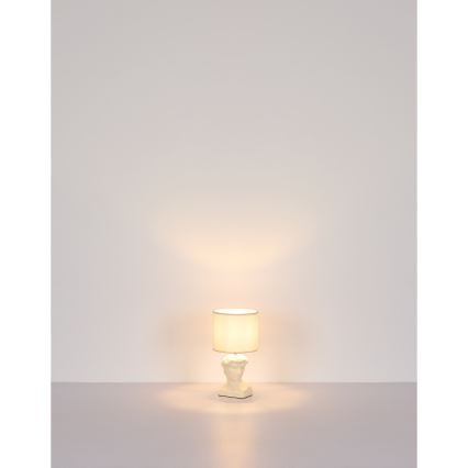 Globo - Galda lampa 1xE14/40W/230V krēmkrāsa