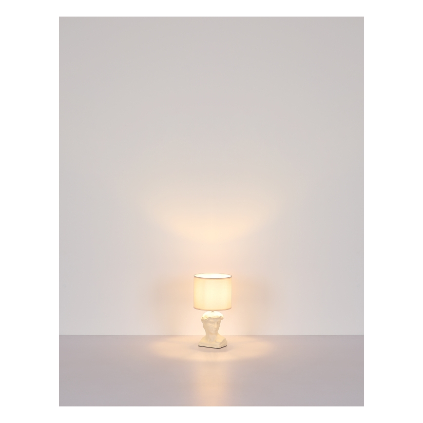 Globo - Galda lampa 1xE14/40W/230V krēmkrāsa