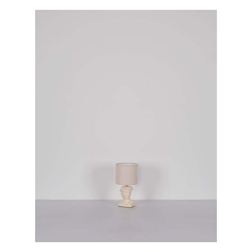 Globo - Galda lampa 1xE14/40W/230V krēmkrāsa