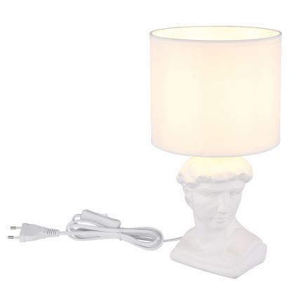 Globo - Galda lampa 1xE14/40W/230V balta
