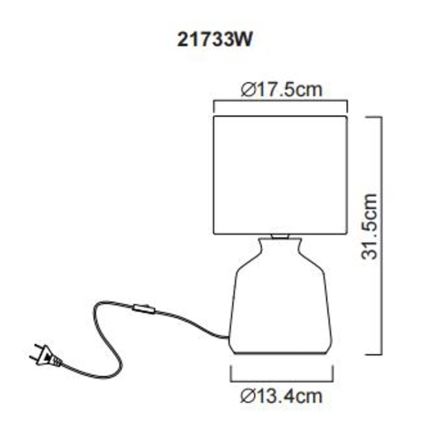 Globo - Galda lampa 1xE14/40W/230V