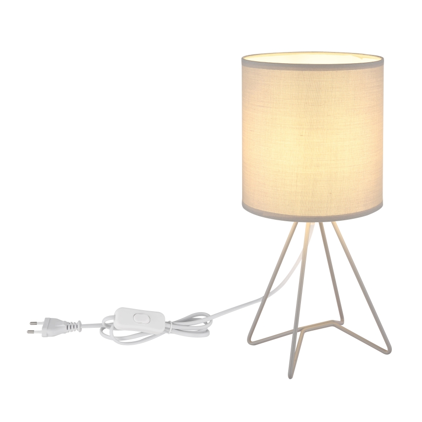 Globo - pelēka galda lampa 1xE14/40W/230V