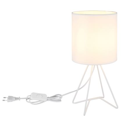 Globo - Balta galda lampa 1xE14/40W/230V