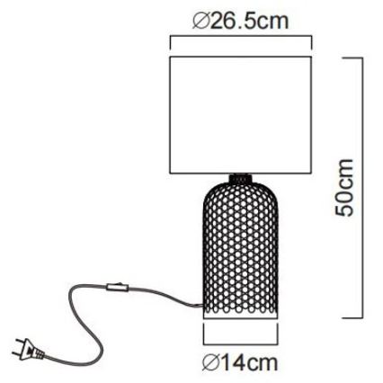 Globo - Galda lampa 1xE27/60W/230V zaļa