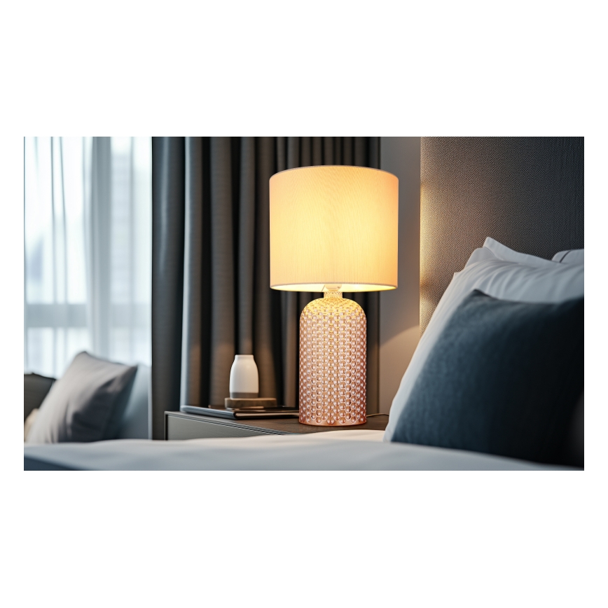 Globo - Galda lampa 1xE27/60W/230V bēša