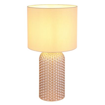 Globo - Galda lampa 1xE27/60W/230V bēša