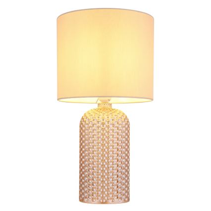 Globo - Galda lampa 1xE27/60W/230V bēša