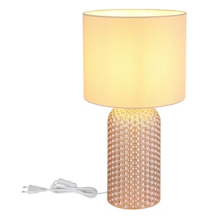 Globo - Galda lampa 1xE27/60W/230V bēša