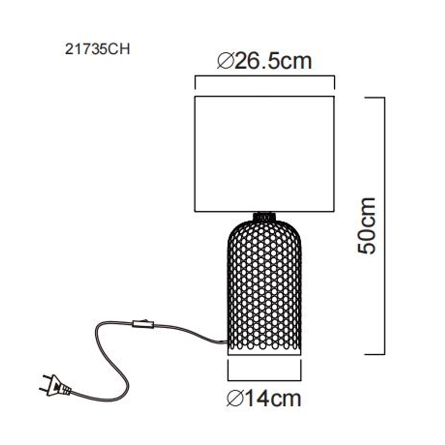 Globo - Galda lampa 1xE27/60W/230V bēša