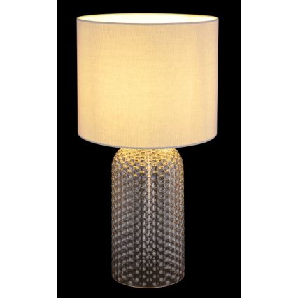 Globo - Galda lampa 1xE27/60W/230V pelēka