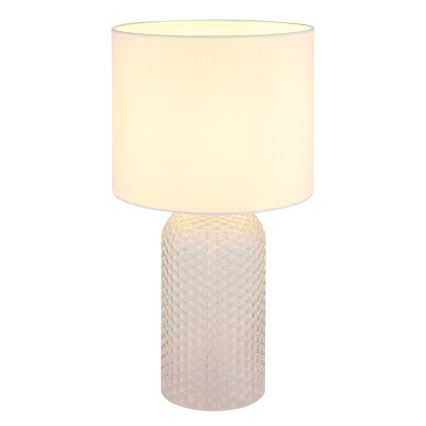 Globo - Galda lampa 1xE27/60W/230V balta