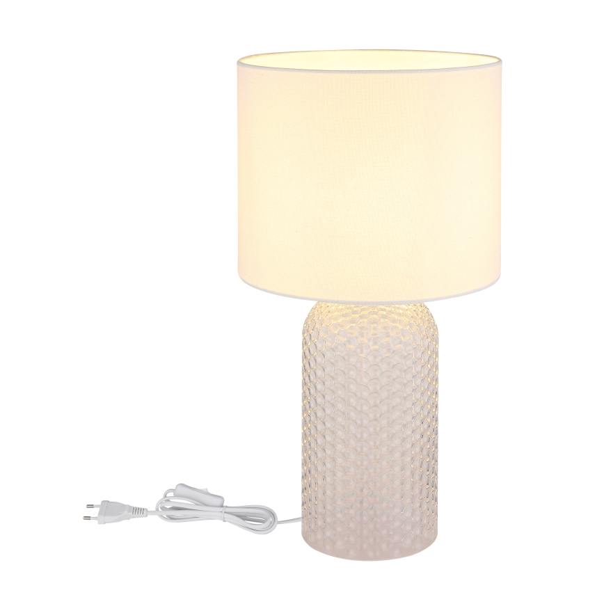 Globo - Galda lampa 1xE27/60W/230V balta